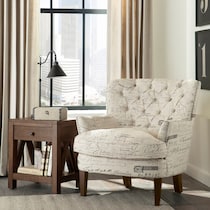 bayfield light brown accent chair   