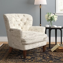 bayfield light brown accent chair   