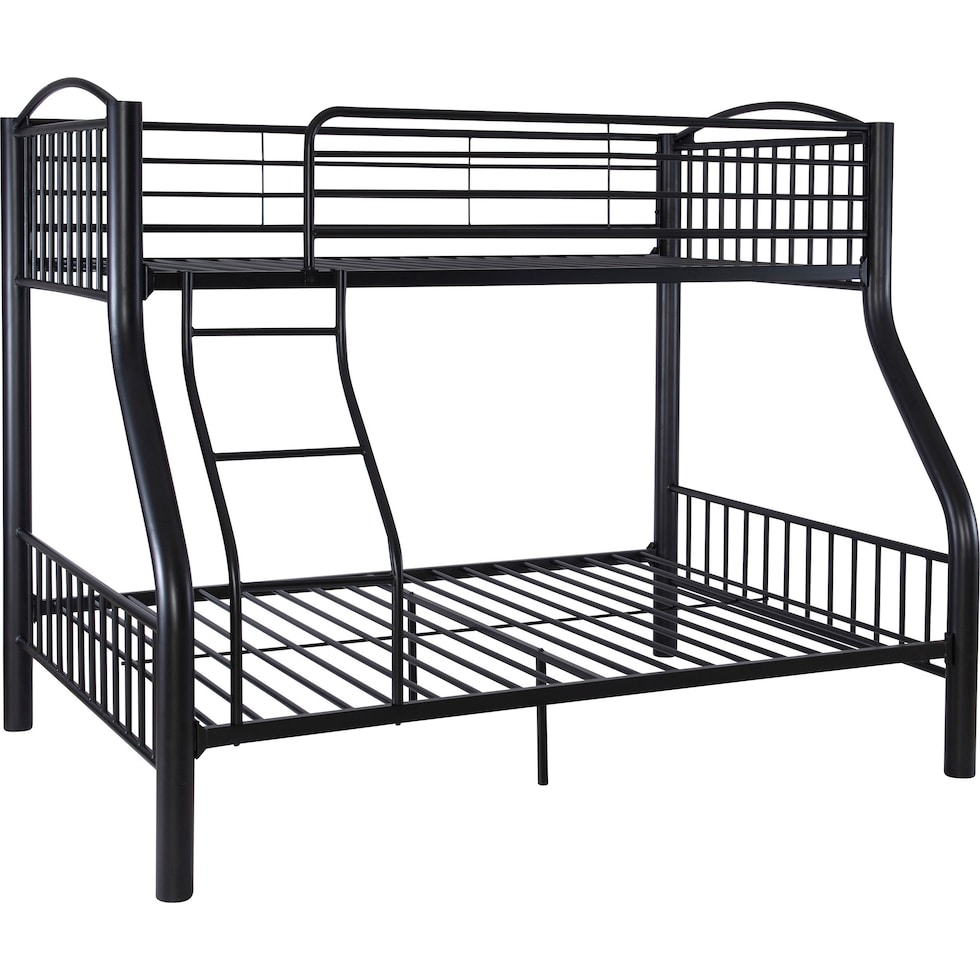 baylor black twin over full bunk bed   