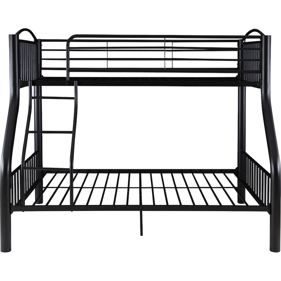 baylor black twin over full bunk bed   