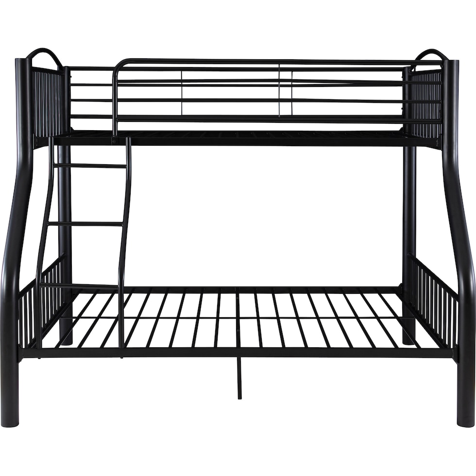 baylor black twin over full bunk bed   