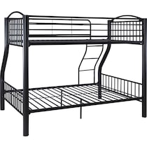 baylor black twin over full bunk bed   