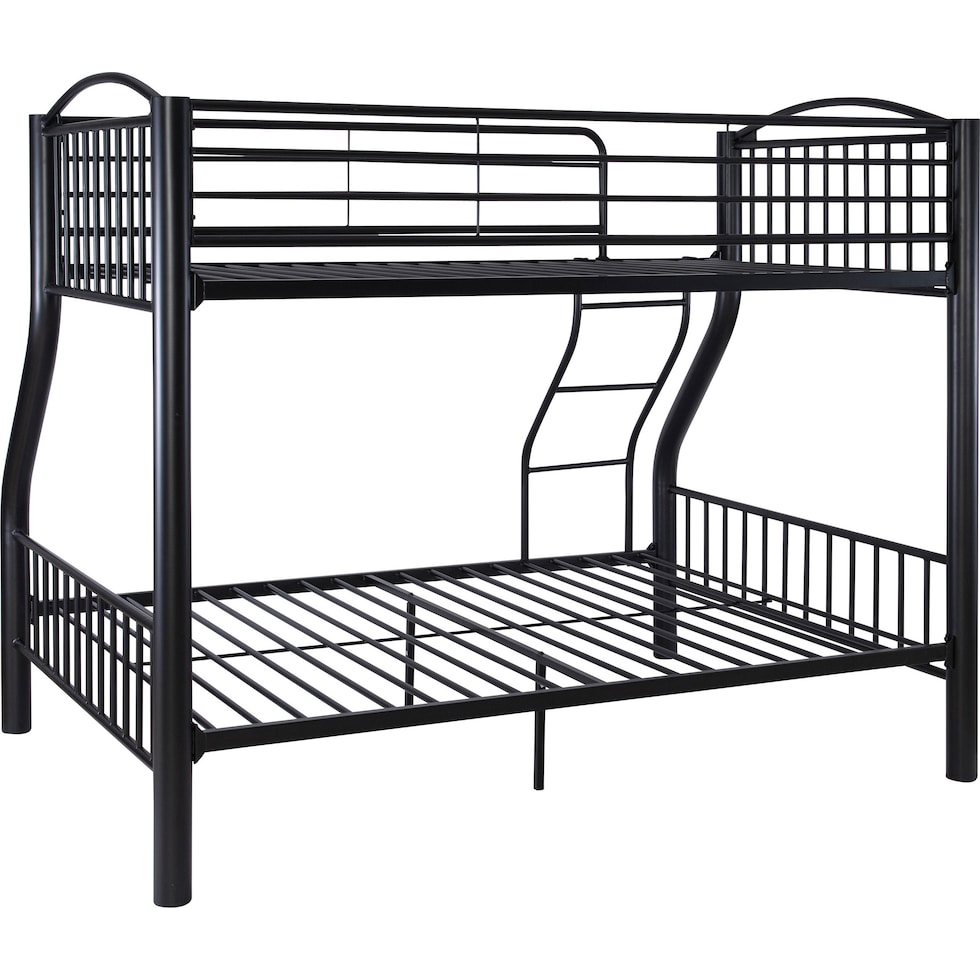 baylor black twin over full bunk bed   