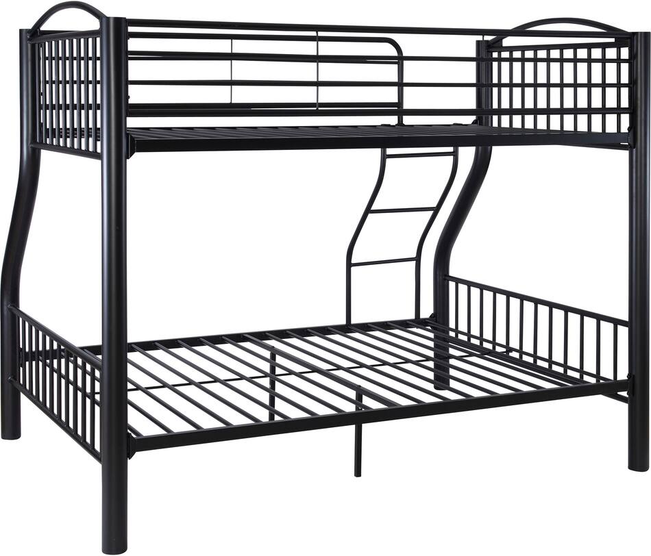 Baylor Twin Over Full Bunk Bed Black Value City Furniture