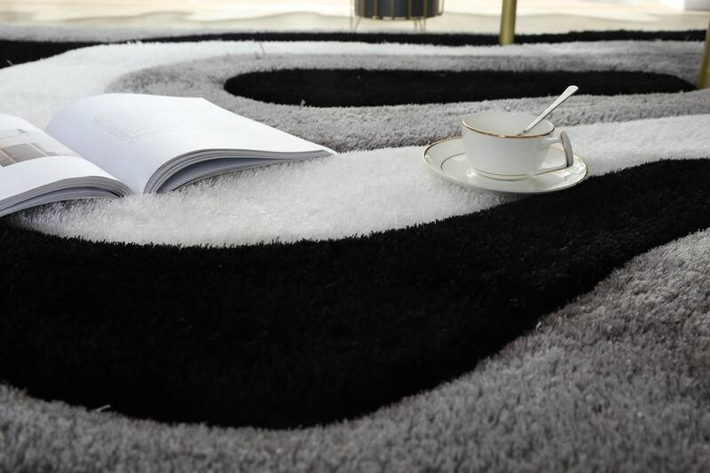 Bayou Area Rug Black/White/Gray Value City Furniture