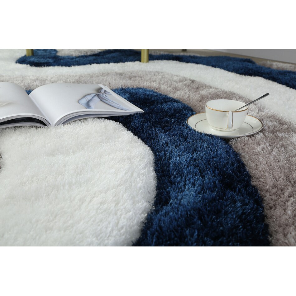 Bayou Area Rug Blue/White Value City Furniture