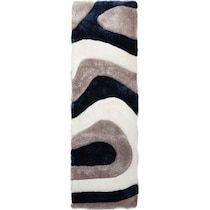 bayou blue white gray area rug  x    