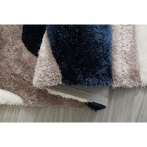 bayou blue white gray area rug  x    