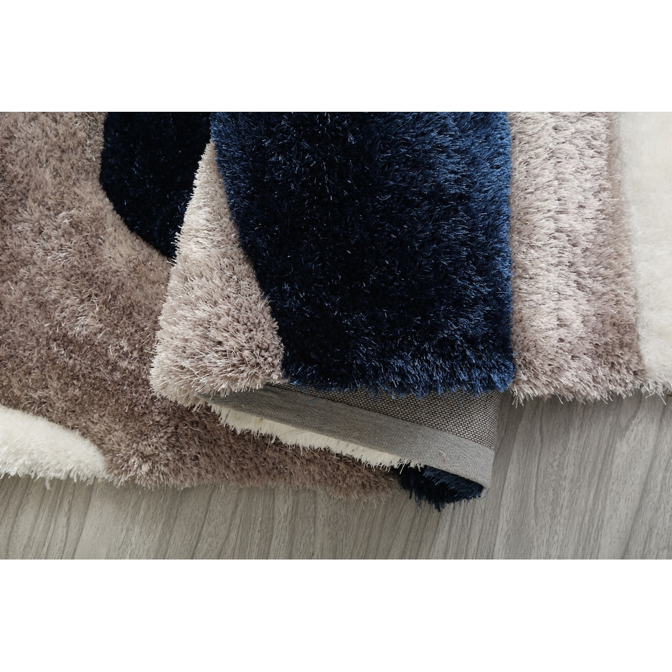 bayou blue white gray area rug  x    