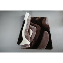 bayou brown beige dark brown area rug  x    