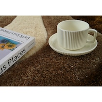 bayou dark brown area rug  round   