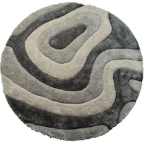 bayou gray area rug  round   