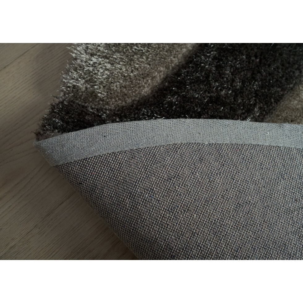 bayou gray area rug  round   