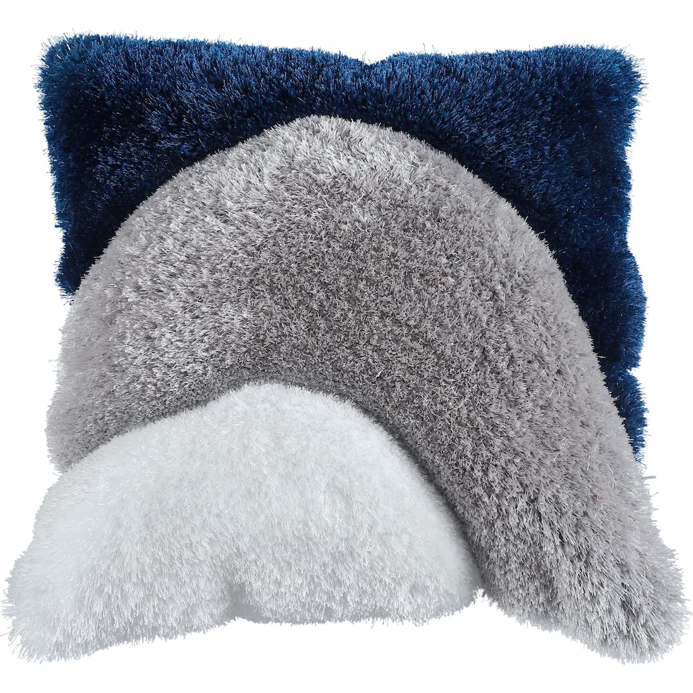 bayou gray white blue  pc accent pillows   