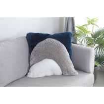 bayou gray white blue  pc accent pillows   