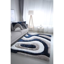 bayou gray white blue  pc accent pillows   