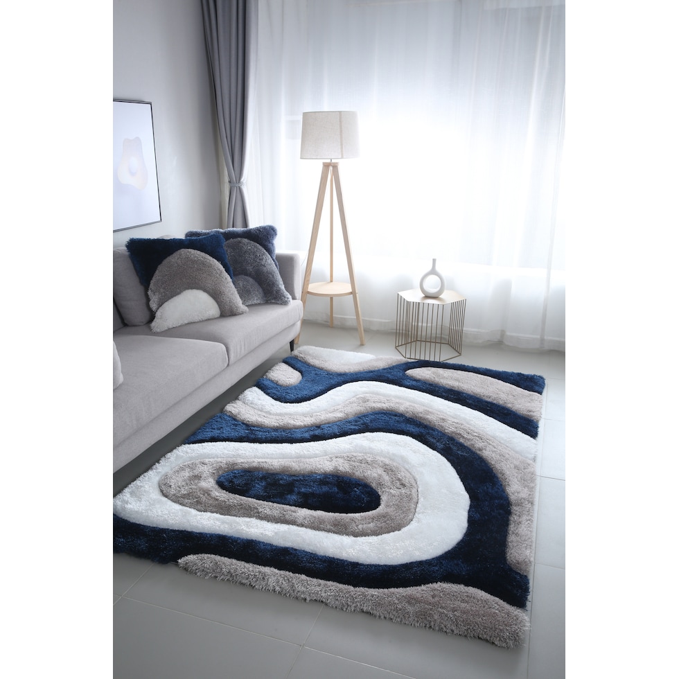 bayou gray white blue  pc accent pillows   