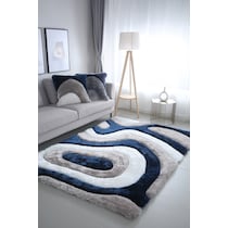 bayou gray white blue  pc accent pillows   