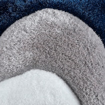 bayou gray white blue  pc accent pillows   