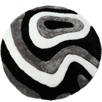 bayou multicolor area rug  round   