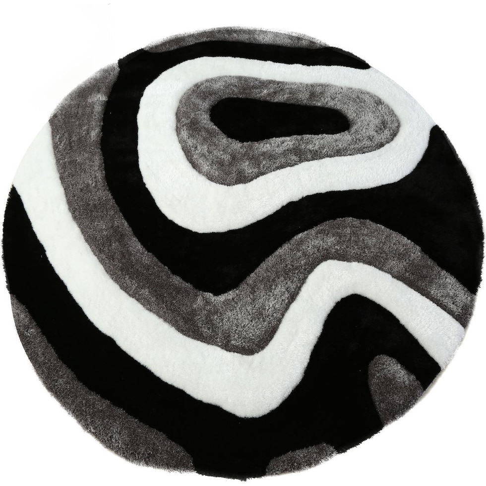 bayou multicolor area rug  round   