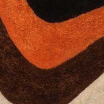 bayou orange area rug  x    