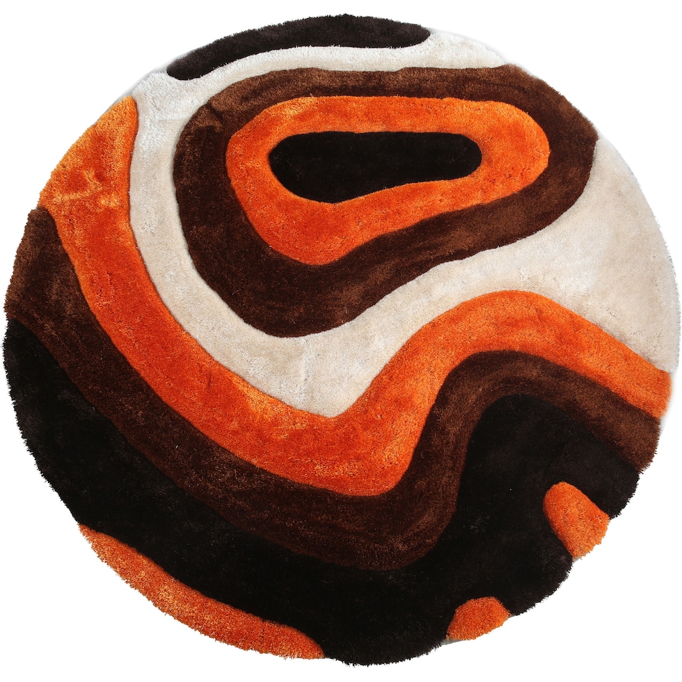 bayou orange rug   