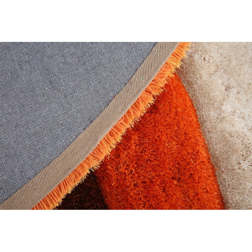 bayou orange rug   