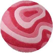bayou pink area rug  round   