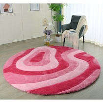 bayou pink area rug  round   