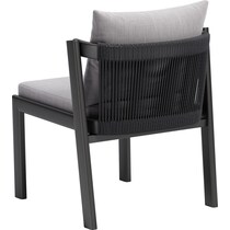 bayport gray outdoor dining chair   