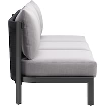 bayport gray outdoor sofa   