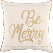 be merry neutral pillow   