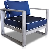 beach club blue outdoor chair   