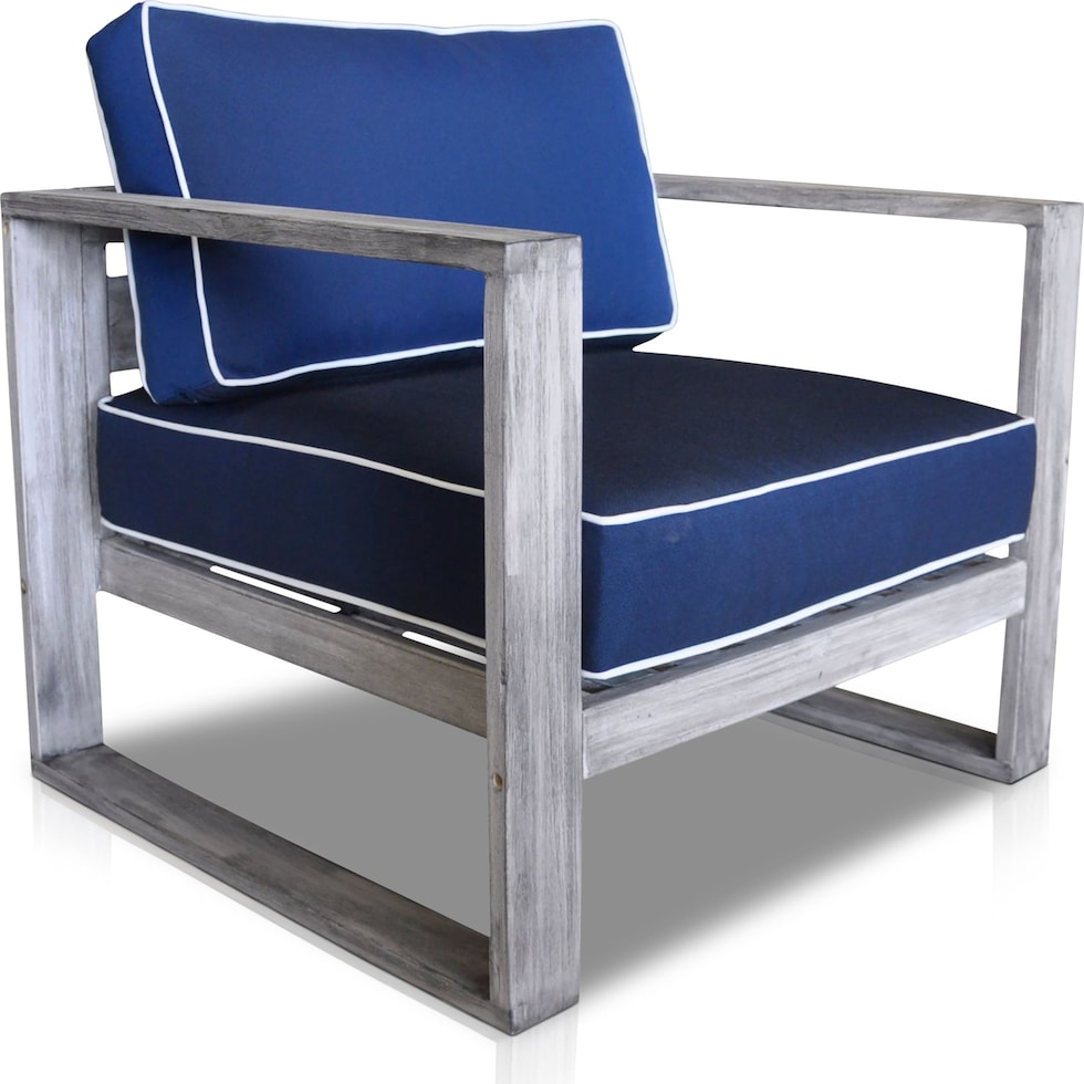 beach club blue outdoor chair   