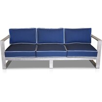 beach club blue outdoor sofa   