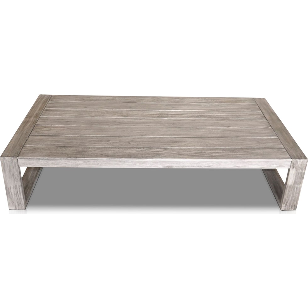 beach club gray outdoor coffee table   