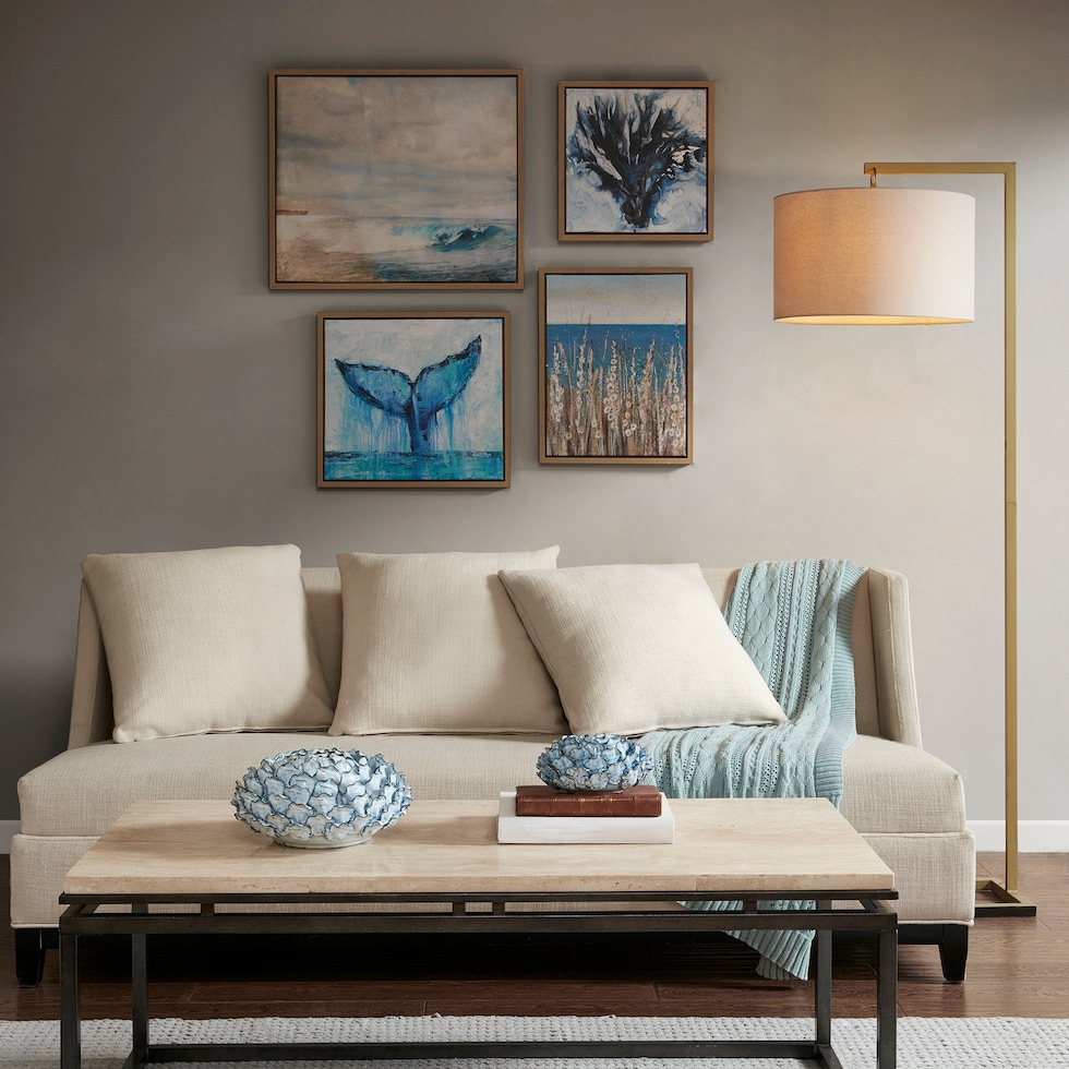 beachin blue wall art   