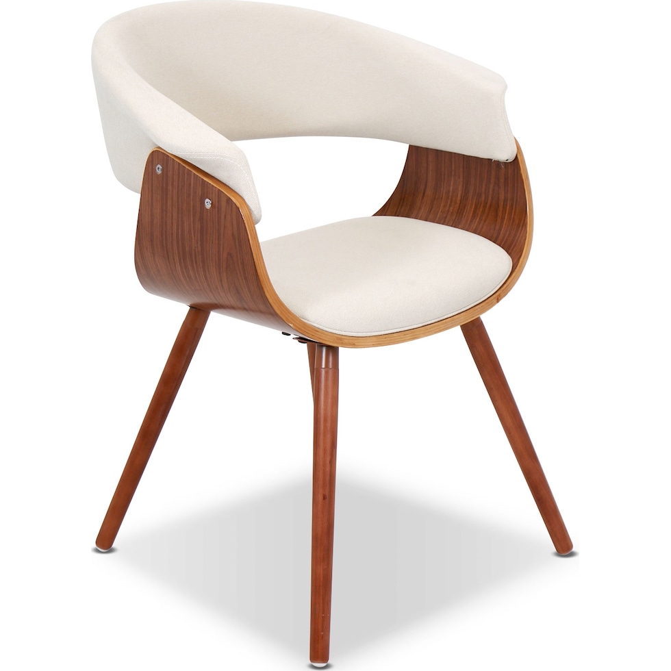 beacon cream accent chair   