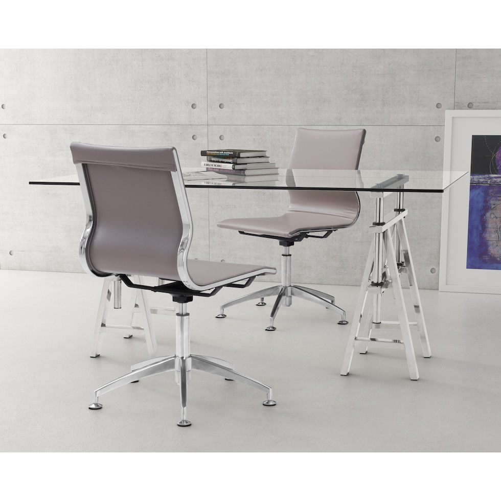 beacon light brown office chair   