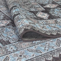 beah blue area rug  x    