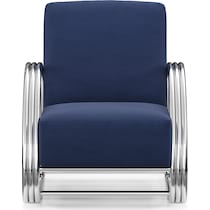 beal blue accent chair   