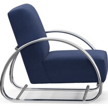 beal blue accent chair   