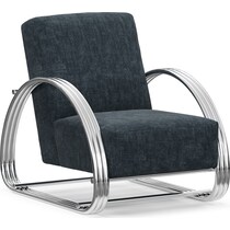 beal blue accent chair   