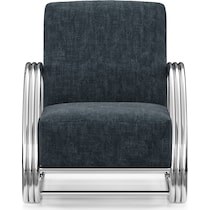 beal blue accent chair   