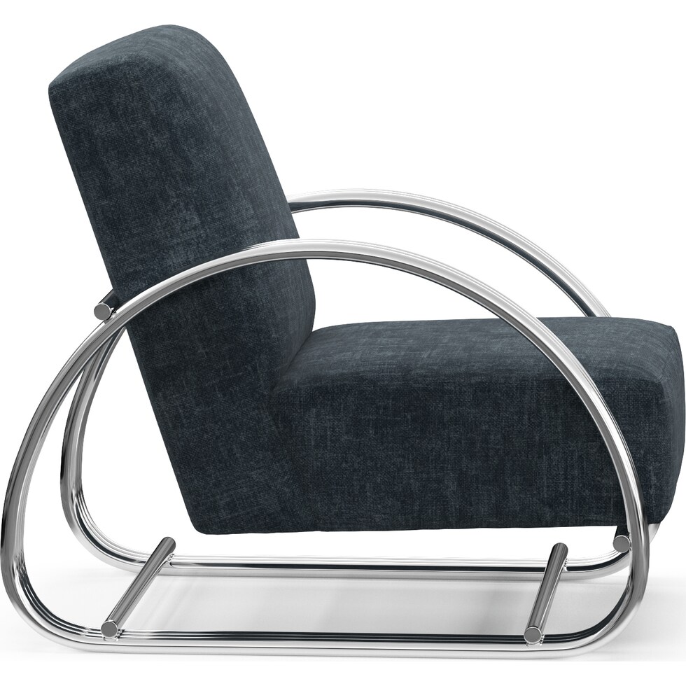 beal blue accent chair   