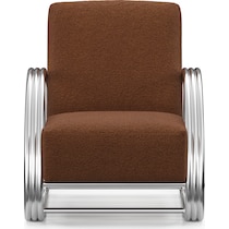 beal dark brown accent chair   