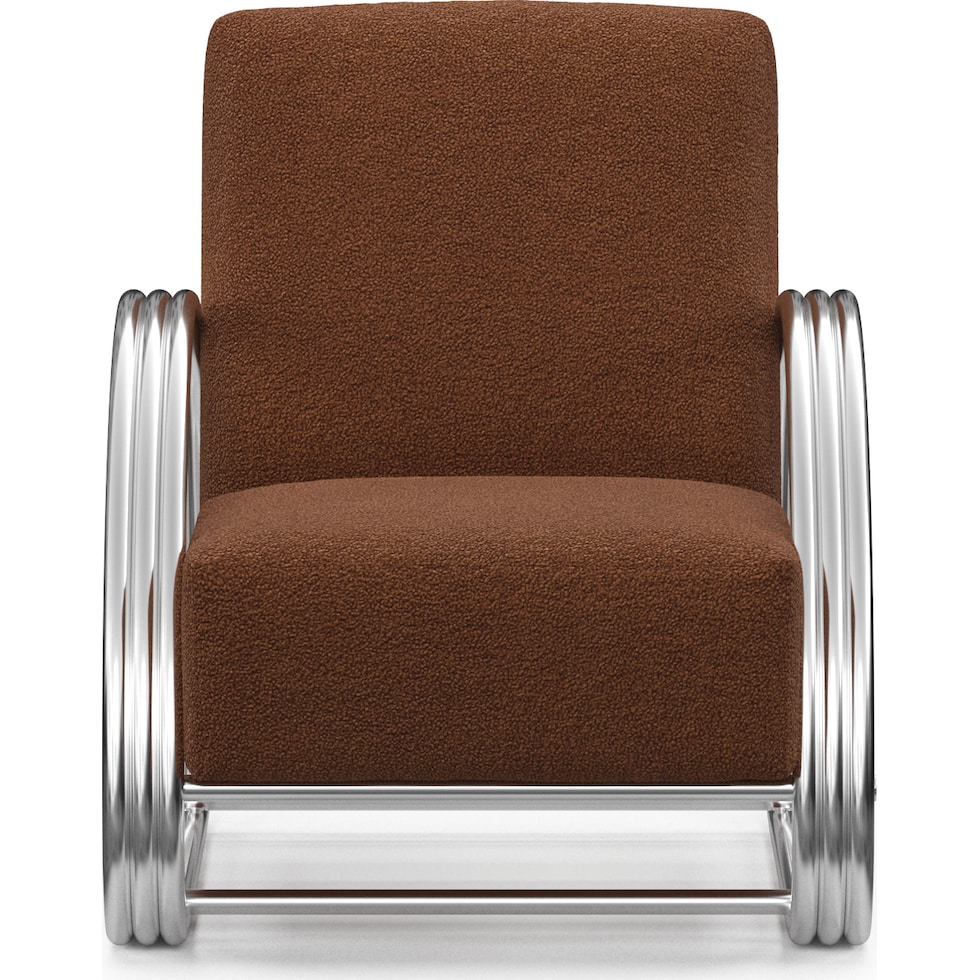 beal dark brown accent chair   