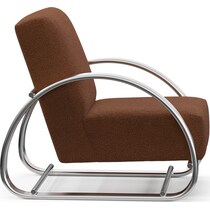 beal dark brown accent chair   