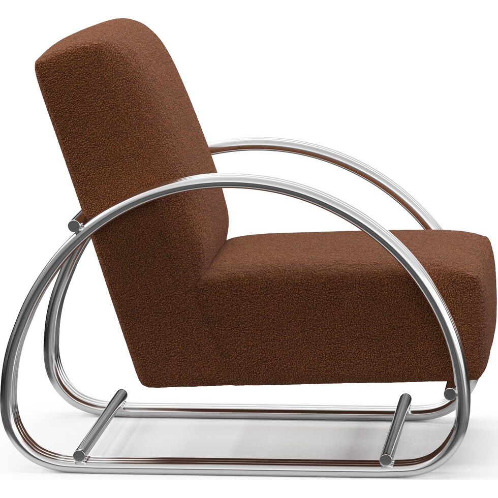 beal dark brown accent chair   